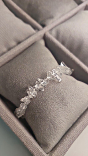 دستبند سنگ کوارتز شفاف