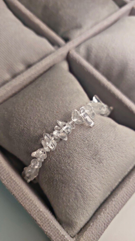 دستبند سنگ کوارتز شفاف