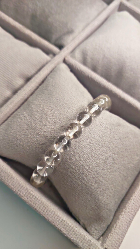 دستبند سنگ کوارتز شفاف