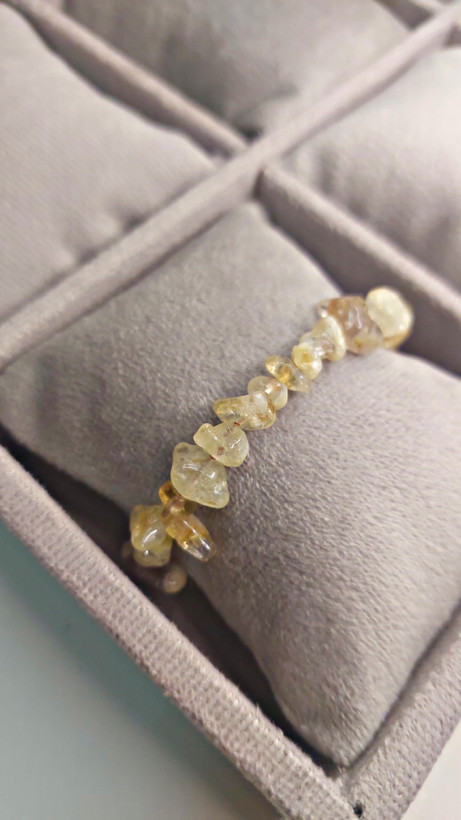 دستبند سنگ سیترین چیپسی