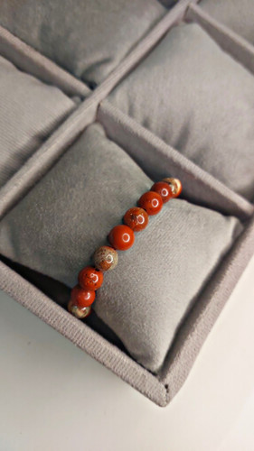 دستبند سنگ جاسپر سرخ