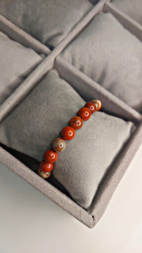 دستبند سنگ جاسپر سرخ