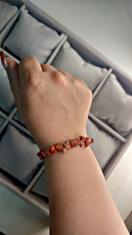 دستبند سنگ جاسپر قرمز