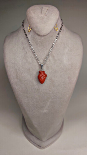 گردنبند سنگ جاسپر سرخ