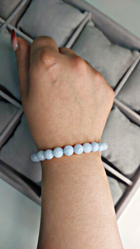 دستبند سنگ Aquamarine