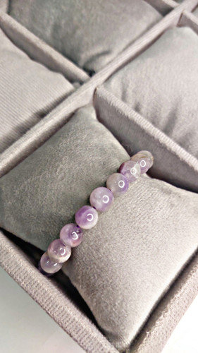 دستبند سنگ آمیتیست سوسنی