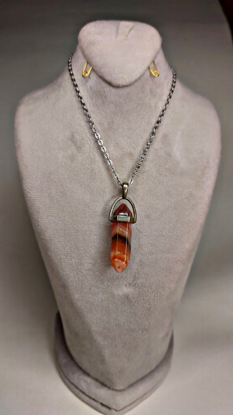 گردنبند سنگ عقیق سلیمانی