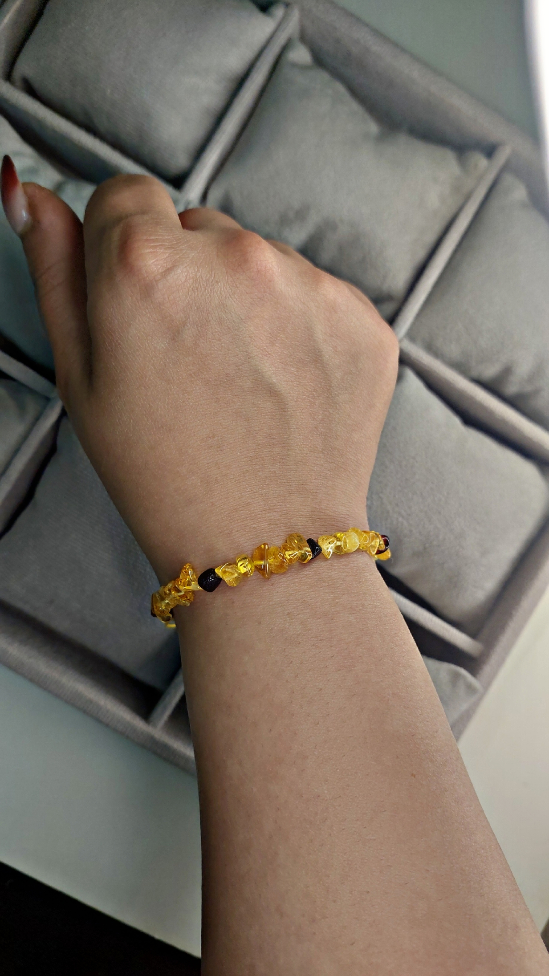 دستبند سنگ Amber
