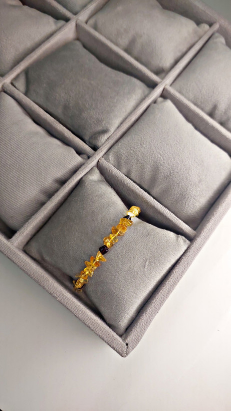 دستبند سنگ کهربا اصل