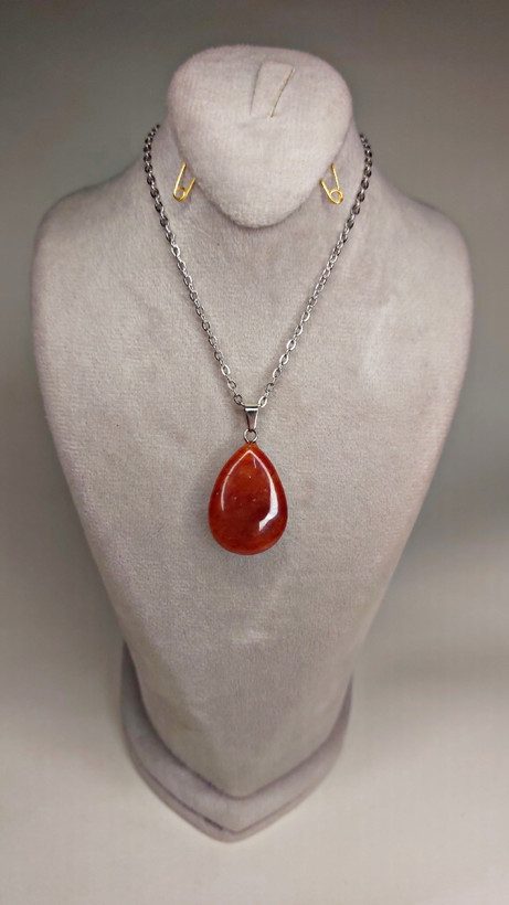 گردنبند سنگ کارنلین