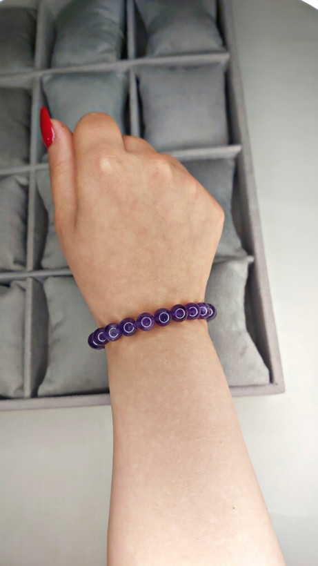 دستبند سنگ Amethyst