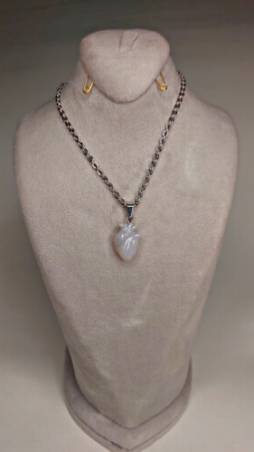 گردنبند سنگ عقیق سفید