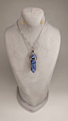 گردنبند منشور سنگ سودالیت