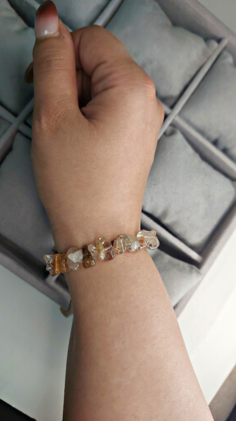 دستیند سنگ کوارتز روتایل دار