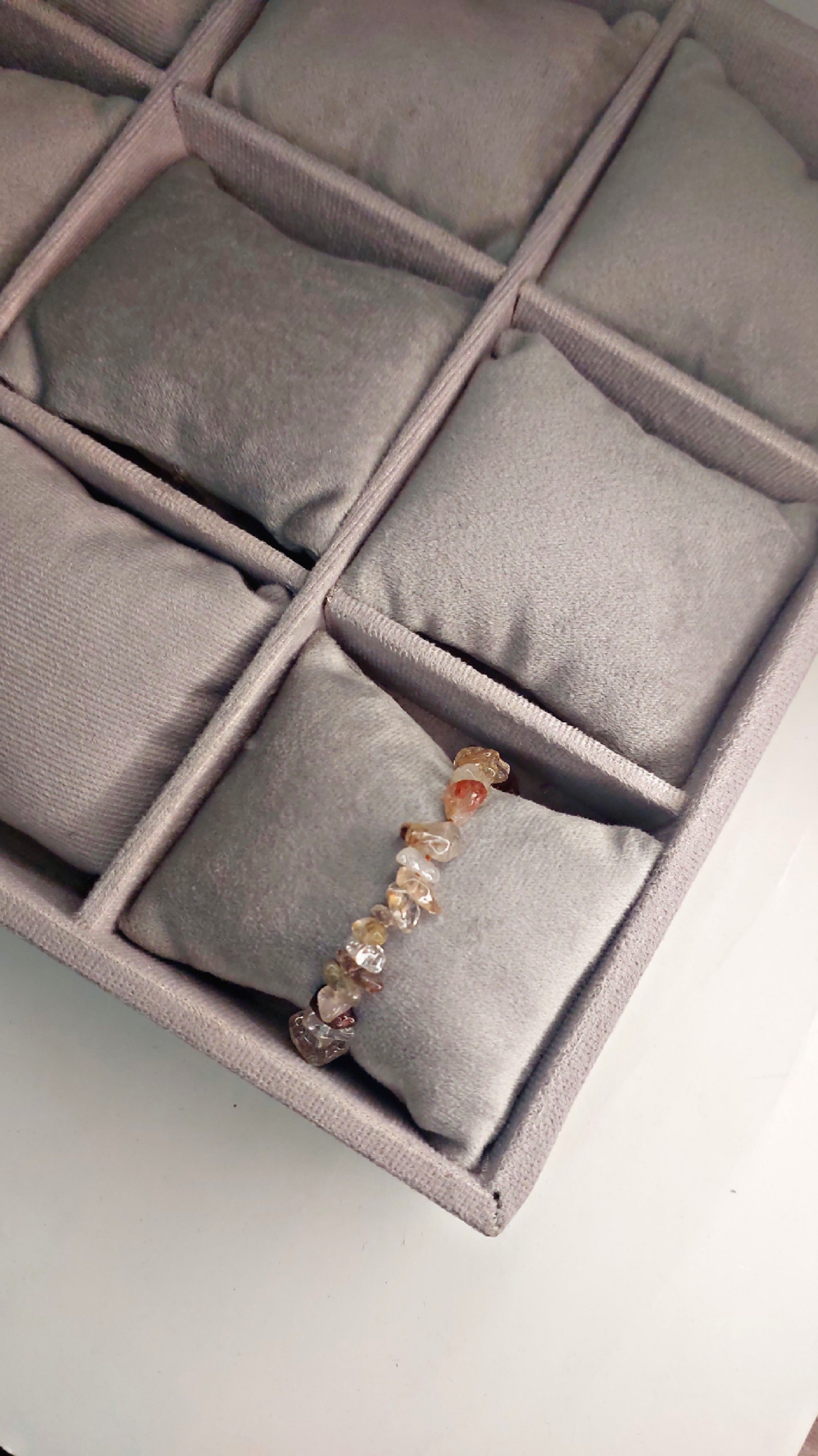 دستبند سنگ Golden Rutilated Quartz