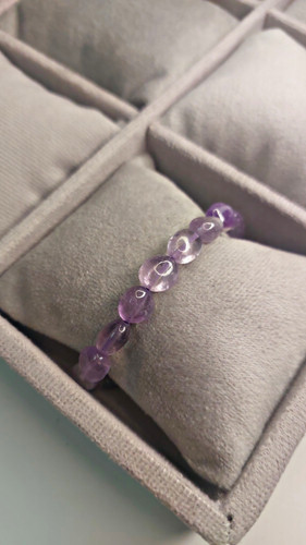 دستبند سنگ لاوندر آمیتیست