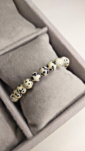 دستبند سنگ جاسپر دالماتیان