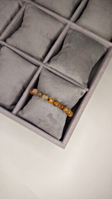 دستبند سنگ Hematoid Quartz