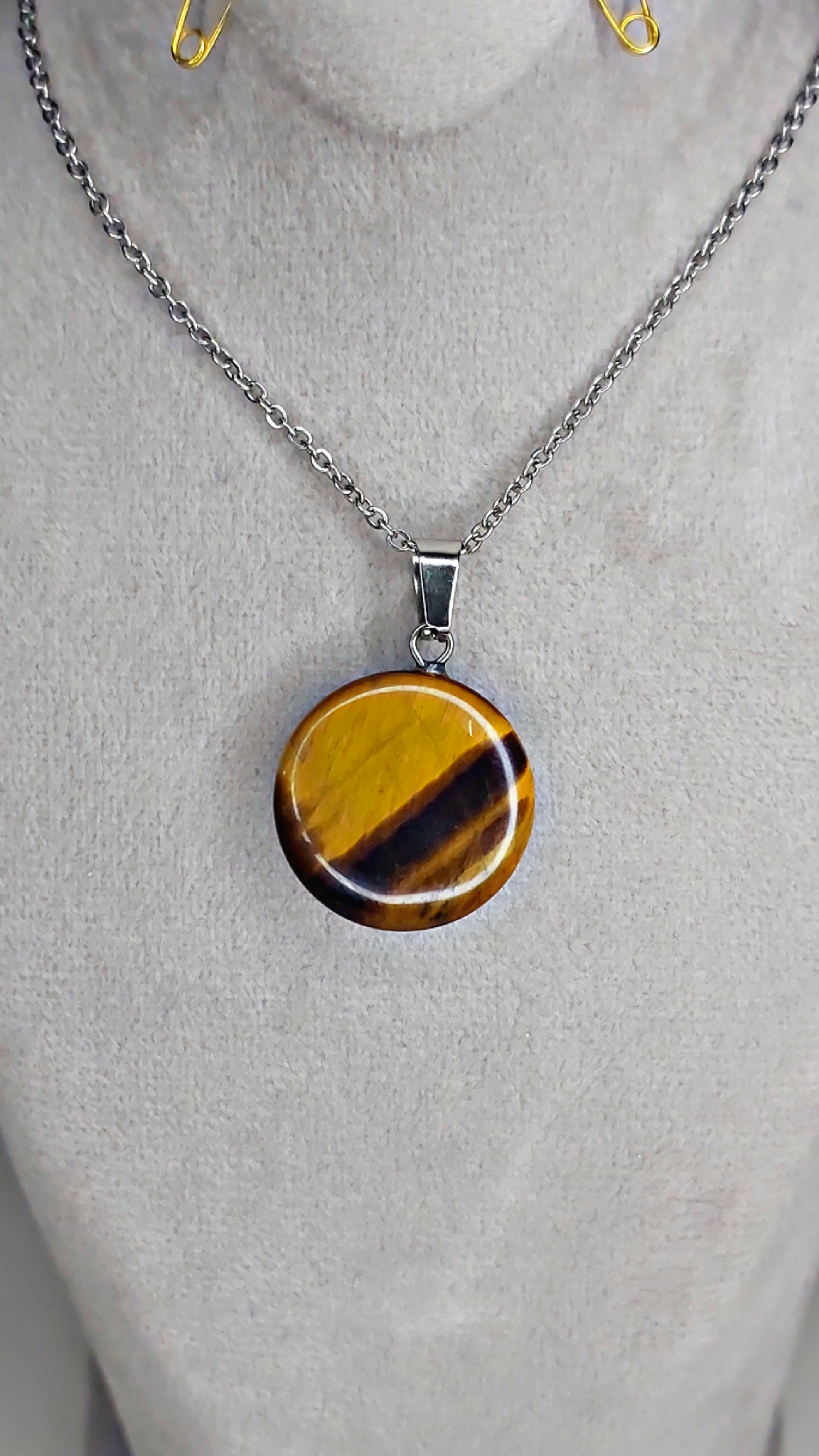 گردنبند سنگ Tiger Eye