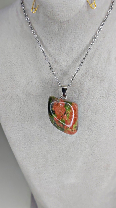 گردنبند سنگ Unakite