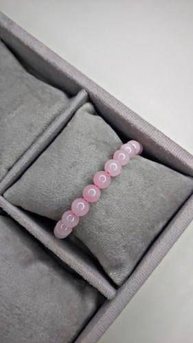 دستبند سنگ رزکوارتز