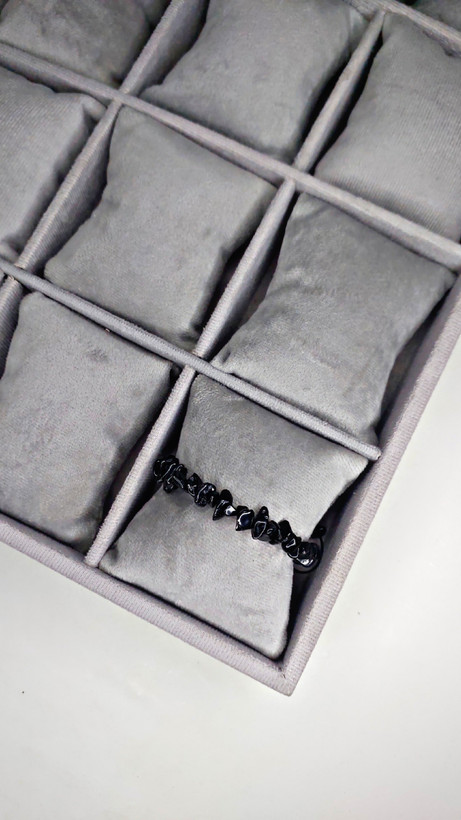 دستبند سنگ تورمالین سیاه چیپسی