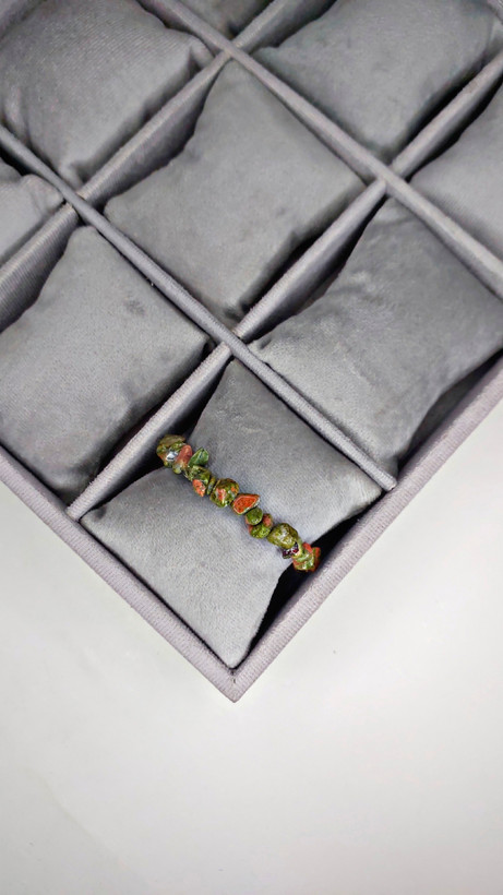 دستبند سنگ Unakite