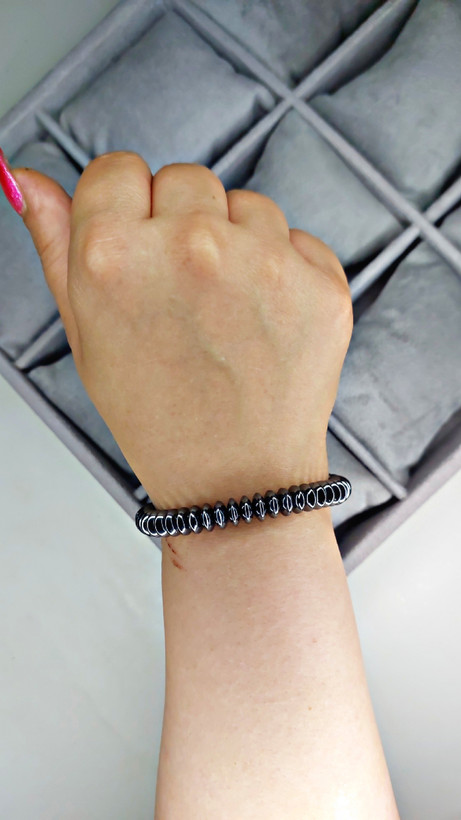 دستبند سنگ حدید واشری