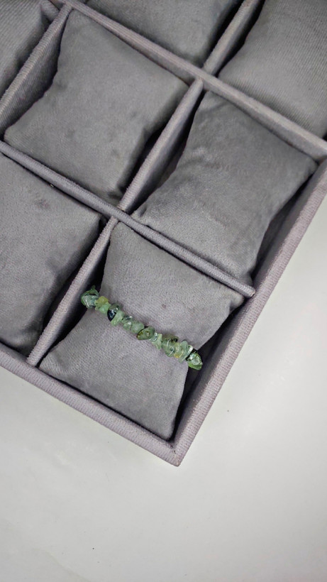 دستبند سنگ Prehnite