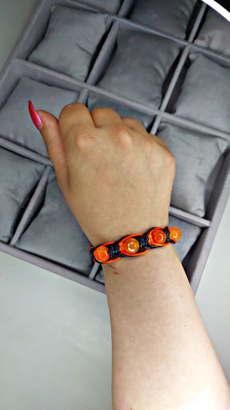 دستبند بافت سنگ عقیق