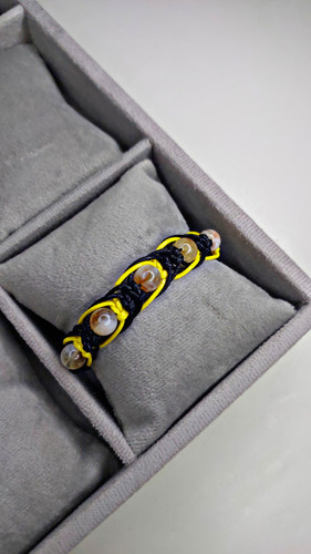 دستبند بافت سنگ سیترین