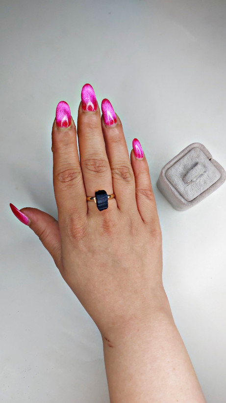 انگشتر تورمالین سیاه