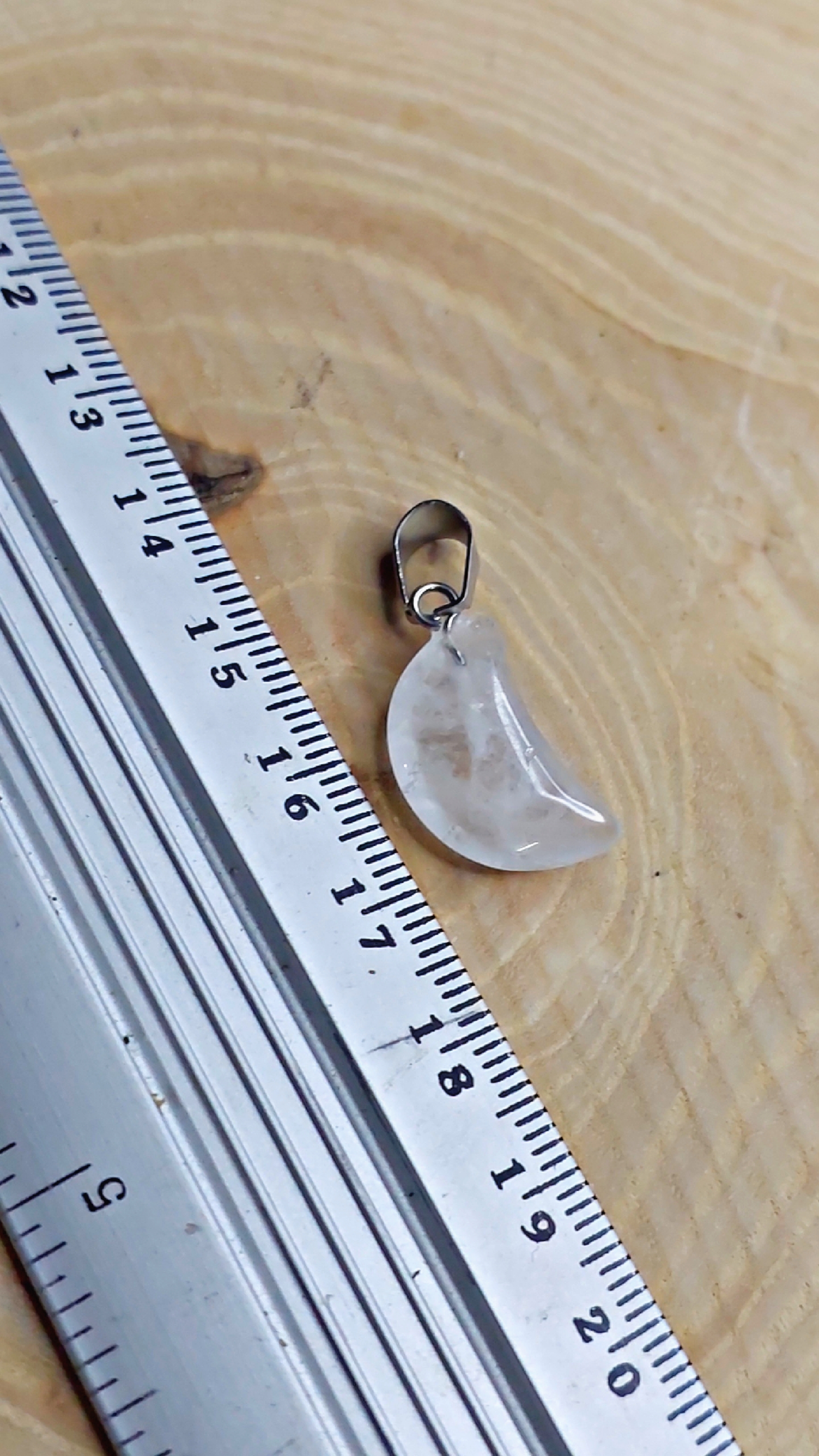 گردنبند سنگ کوارتز شفاف